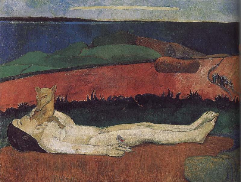 Paul Gauguin The loss of virginity oil painting image